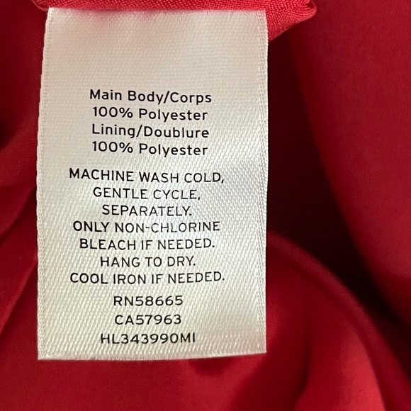 Chelsea28 Bell Sleeve Chiffon Coral Shirt Dress - Picture 8 of 12